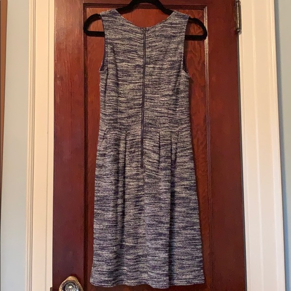 Ann Taylor Loft Black & White Tweed Pattern Dress - Picture 2 of 5